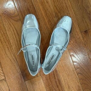 Steve Madden Silver Flats